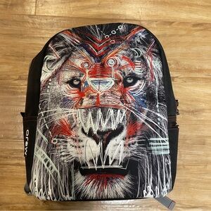 MOJO Backpack NYC-Graffiti Lion -, Hip hop, Urban Chic, RARE -OUT OF PRINT